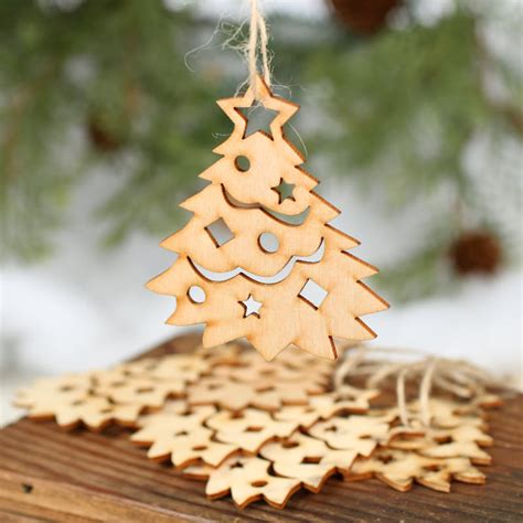 unfinished wood christmas tree|Amazon.com: Wooden Christmas Tree Ornaments .